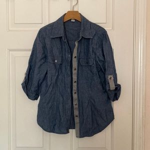 Women’s Coldwater Creek denim button up shirt